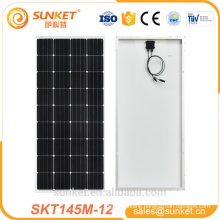 best price for 145w monocrystalline solar panel price with TUV ISO CE